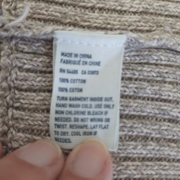 American Eagle Outfitters Tan Boho Open Cardigan Size M - Picture 9 of 11